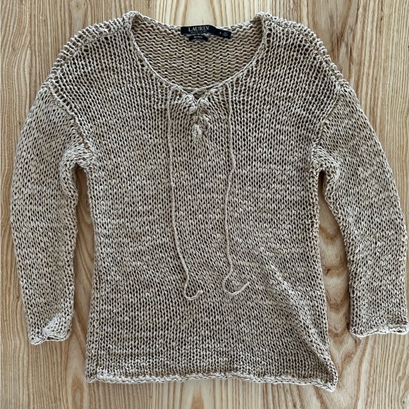 Ralph Lauren Sweaters - Vintage Ralph Lauren Sweater Knit 3/4 Sleeve Y2K Top Size Small